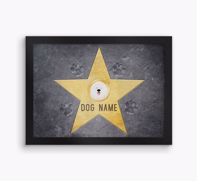 Star of Fame: Personalised {breedFullName} Framed Print